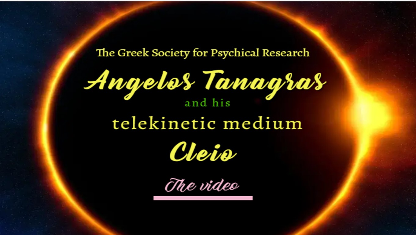 Centennial of the Greek Society for Psychical Research (1923-1958)